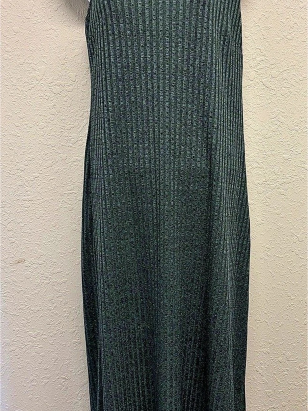 1990’s Helen Blake Green Knit Maxi Dress Size Medium Like New